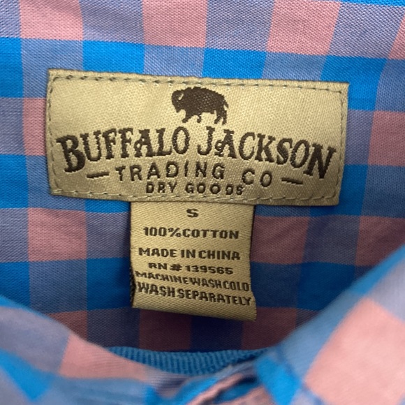 Buffalo Jackson trading code brand new button down shirt, 100% cotton size small - Picture 4 of 5